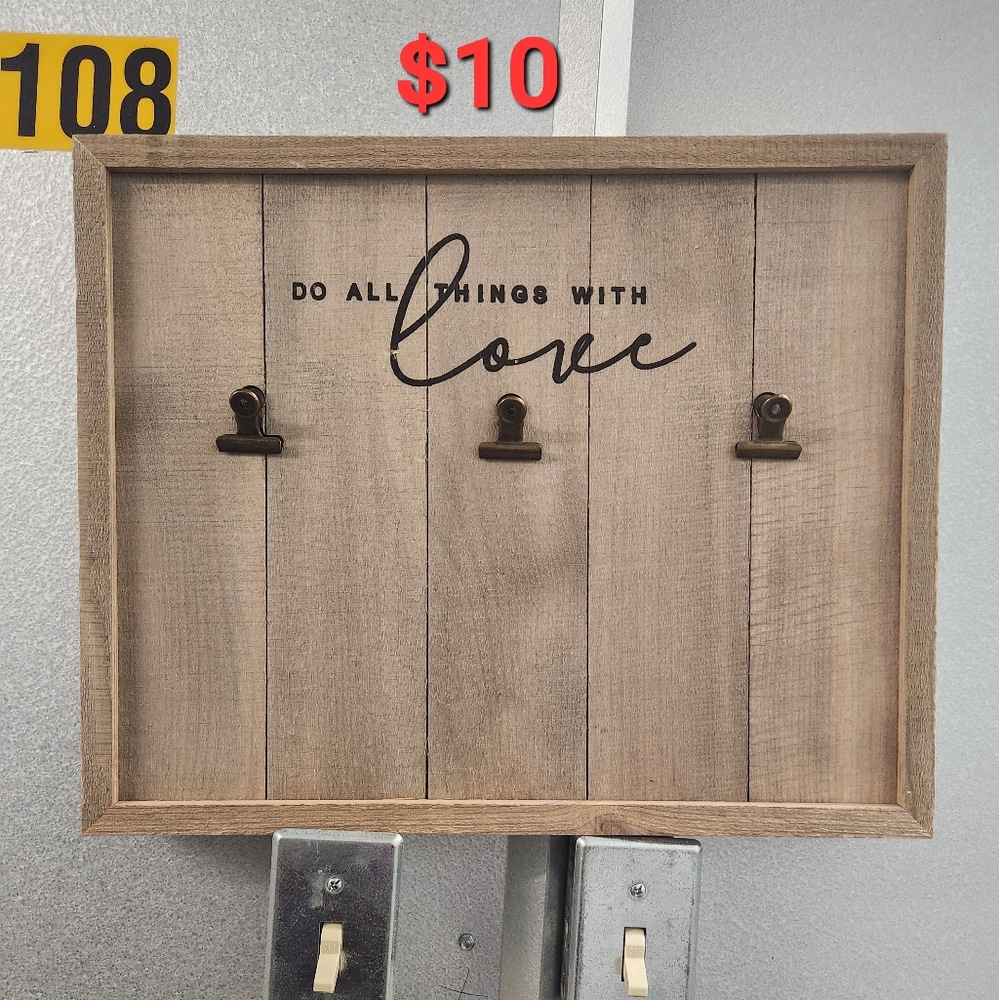 Wooden photo holder